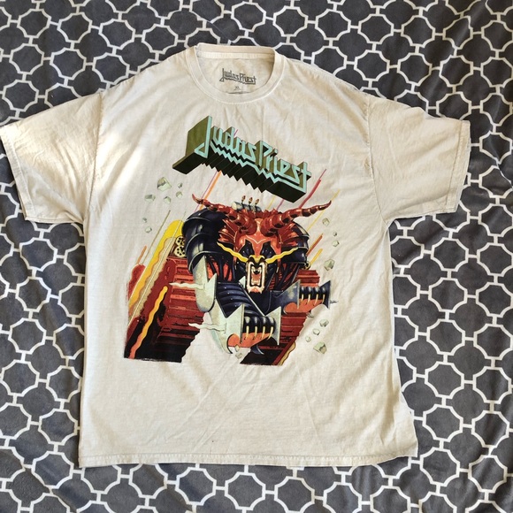 Judas Priest - Defenders Of The Faith (White T-Shirt) - Picture 1 of 4
